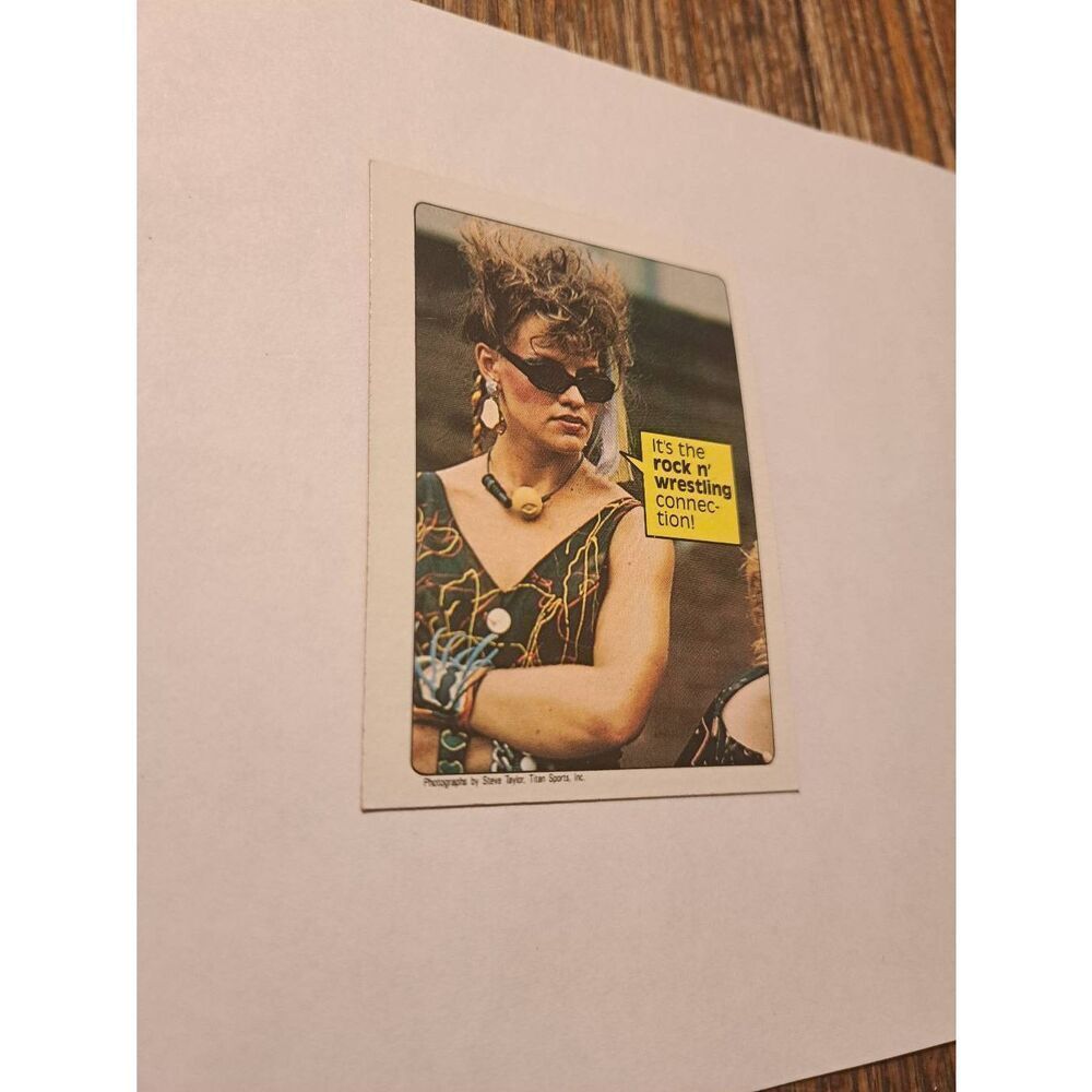 Vintage 1985 WWF Topps Wendy Richter Trading Card #64 Rock N Roll Connection